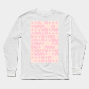 Soft Geometric Pattern - Flowers - Stars #10 Long Sleeve T-Shirt